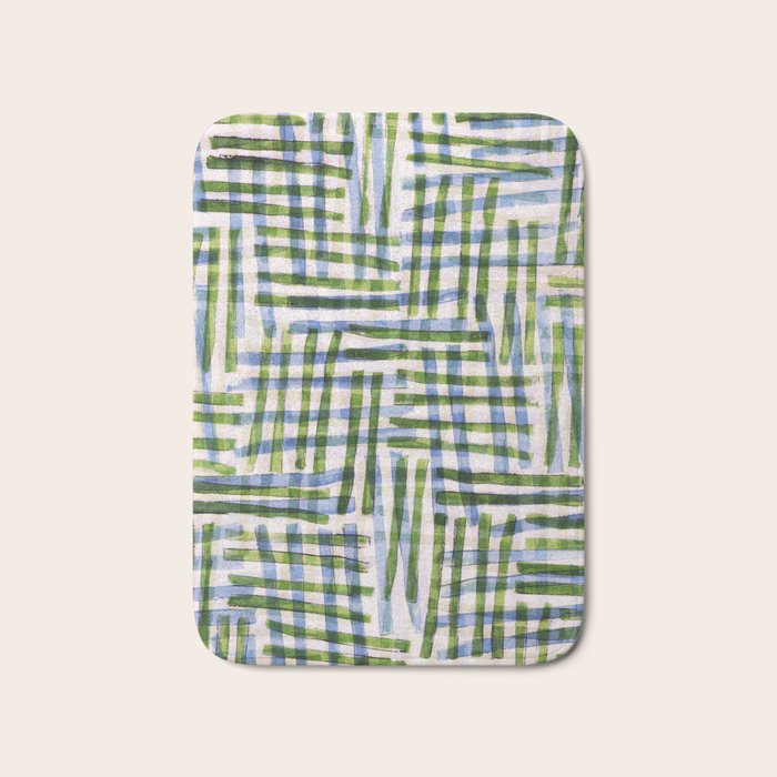 Abstract Linocut Pattern #8 Bath Mat Gallery Image 1