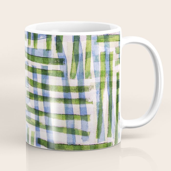 Abstract Linocut Pattern #8 Coffee Mug Gallery Image 1