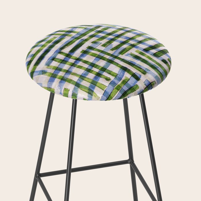 Abstract Linocut Pattern #8 Stool Gallery Image 2