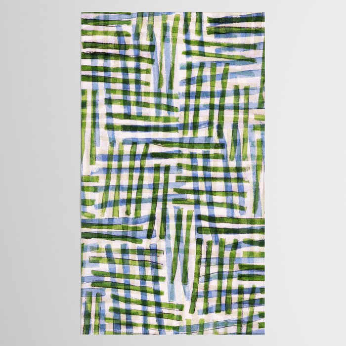 Abstract Linocut Pattern #8 Tablecloth Gallery Image 2