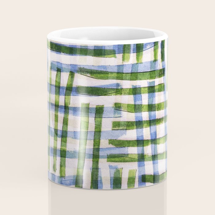Abstract Linocut Pattern #8 Coffee Mug Gallery Image 4