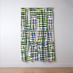 Abstract Linocut Pattern #8 Window Curtain Gallery Image 3