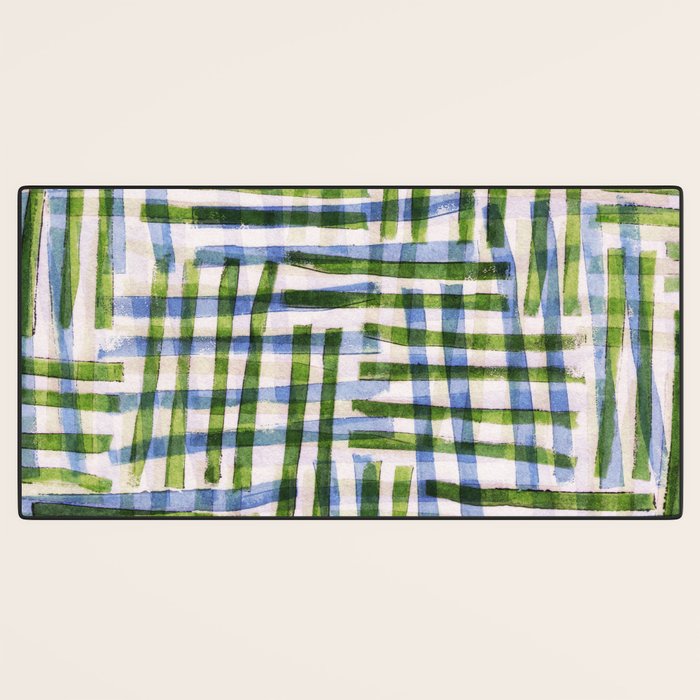 Abstract Linocut Pattern #8 Desk Mat Gallery Image 3