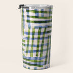 Abstract Linocut Pattern #8 Travel Mug Gallery Image 3