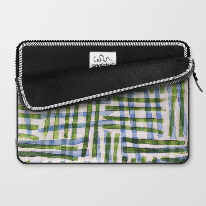 Abstract Linocut Pattern #8 Laptop Sleeve Gallery Image 2
