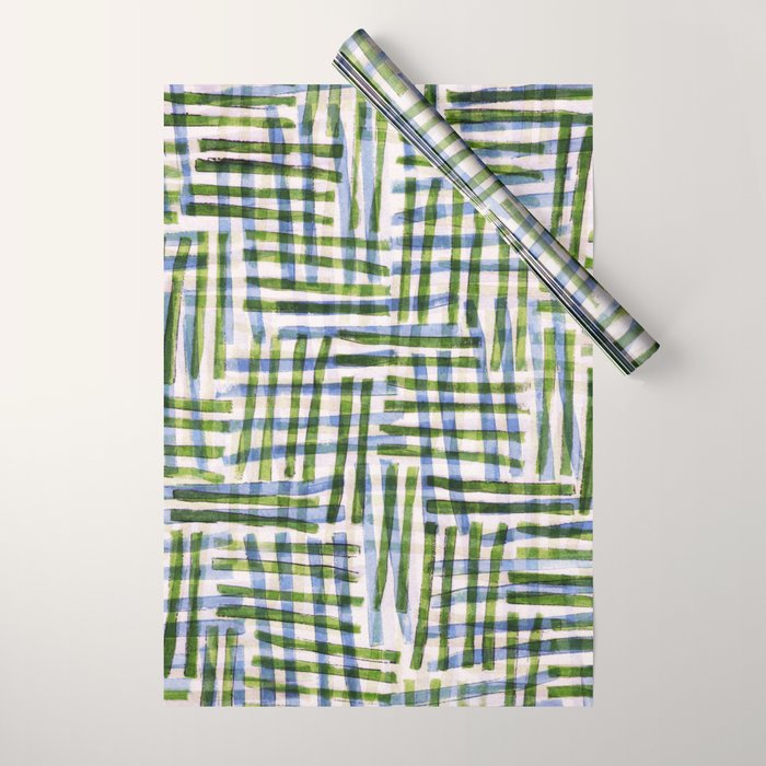 Abstract Linocut Pattern #8 Wrapping Paper Gallery Image 1
