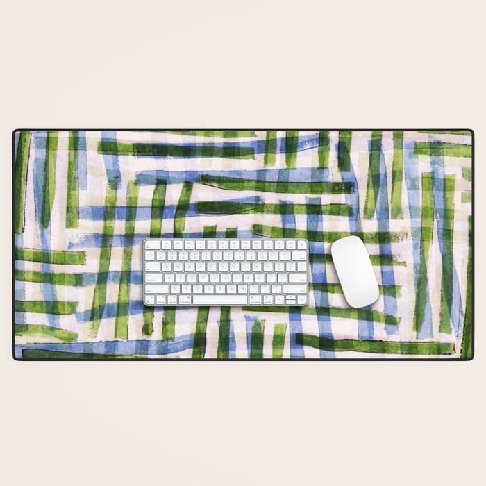 Abstract Linocut Pattern #8 Desk Mat Gallery Image 1