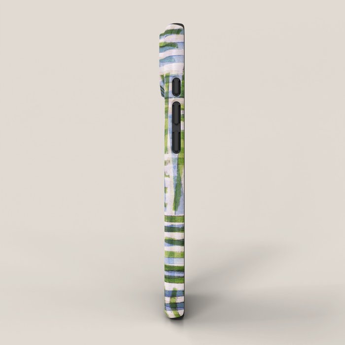 Abstract Linocut Pattern #8 iPhone Case Gallery Image 2