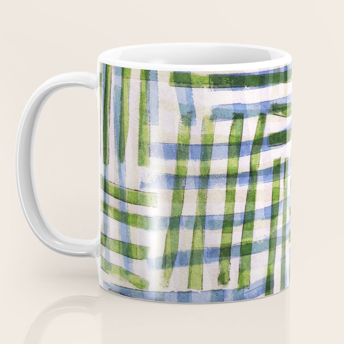 Abstract Linocut Pattern #8 Coffee Mug Gallery Image 3