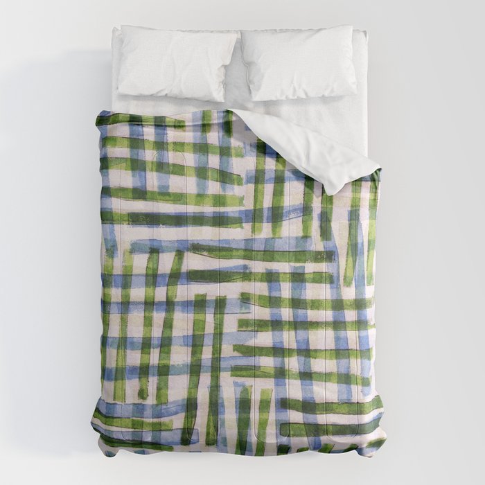 Abstract Linocut Pattern #8 Comforter Gallery Image 1