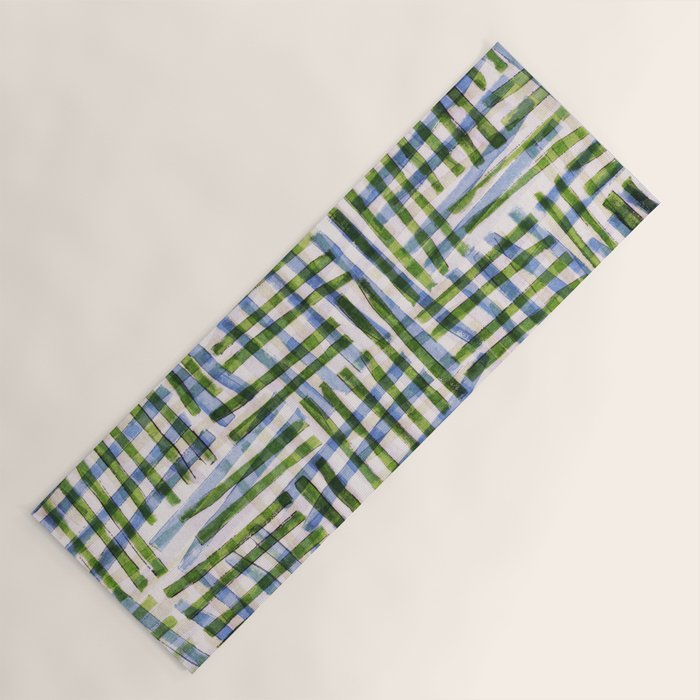 Abstract Linocut Pattern #8 Yoga Mat Gallery Image 1