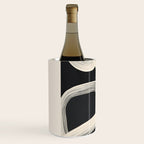 Black and White  Abstract Line Art  2 Wine Chiller Gallery Image 2