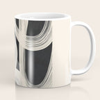 Black and White  Abstract Line Art  2 Coffee Mug Gallery Image 1