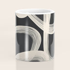 Black and White  Abstract Line Art  2 Coffee Mug Gallery Image 4
