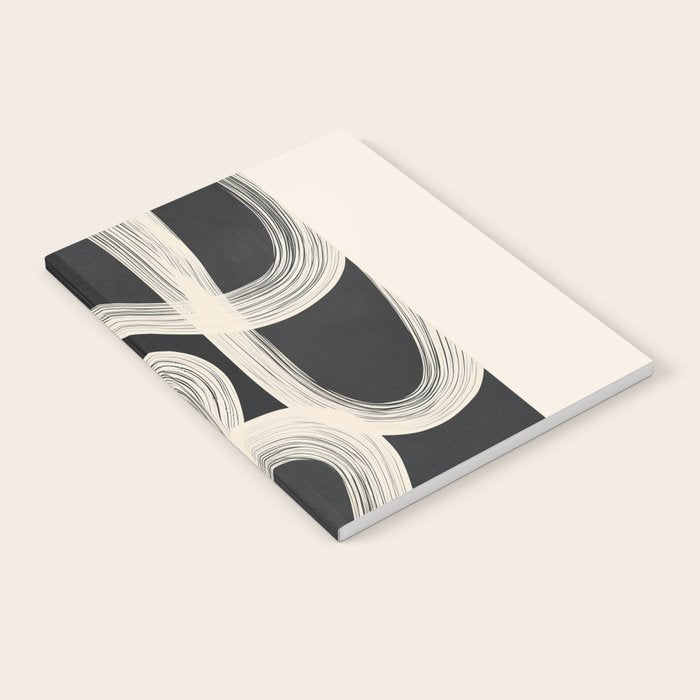 Black and White  Abstract Line Art  2 Notebook Gallery Image 2