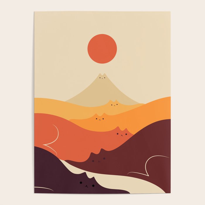 Cat Landscape 87 Poster Gallery Image 1