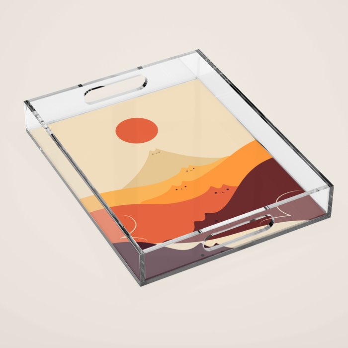 Cat Landscape 87 Acrylic Tray Gallery Image 1