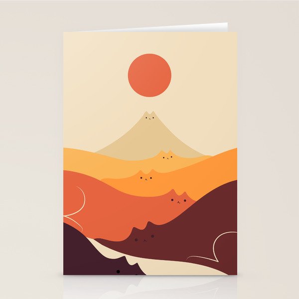 Cat Landscape 87 Stationery Card Gallery Image 1