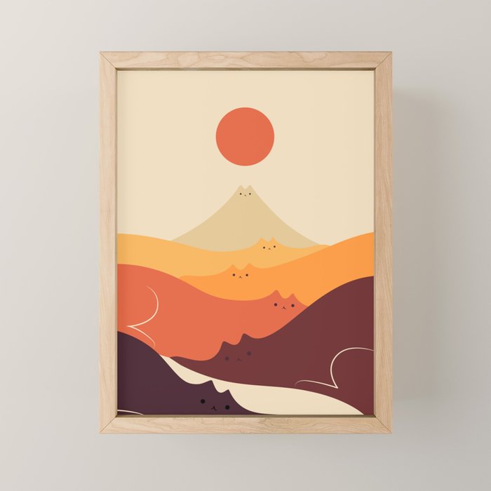 Cat Landscape 87 Mini Art Print Gallery Image 1
