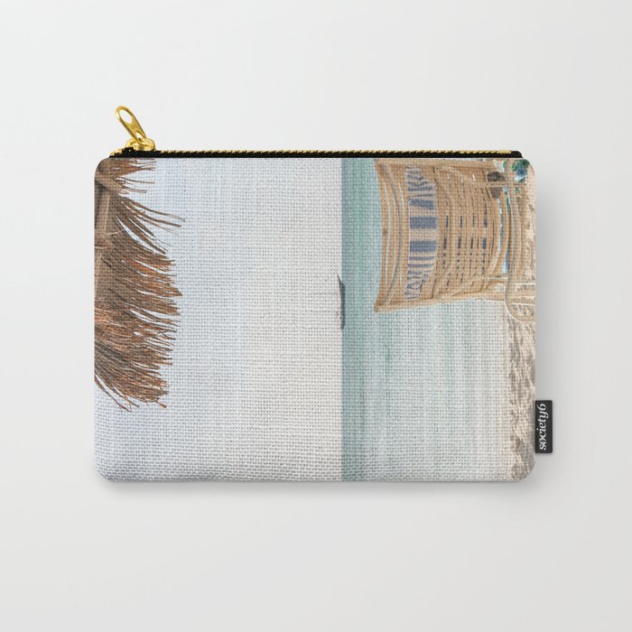Summer Holiday Beach Photo | Aruba Island Ocean View Art Print | Caribbean Nature Travel Photography Carry All Pouch Gallery Image 1