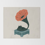Grameowphone Throw Blanket Gallery Image 2
