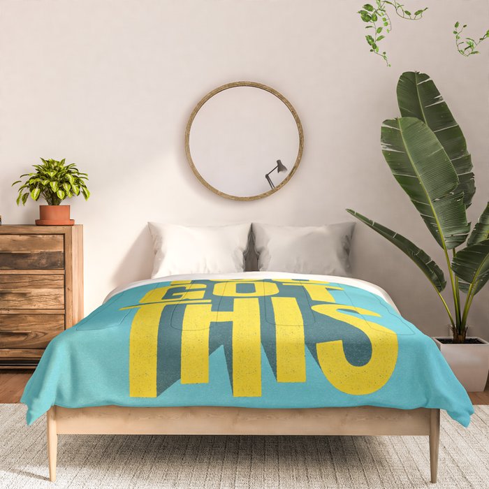 You Got This motivational typography poster inspirational quote bedroom wall home decor Comforter Gallery Image 3