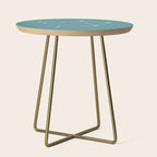 Libra Zodiac Star Constellation Line Art Teal Side Table Gallery Image 1