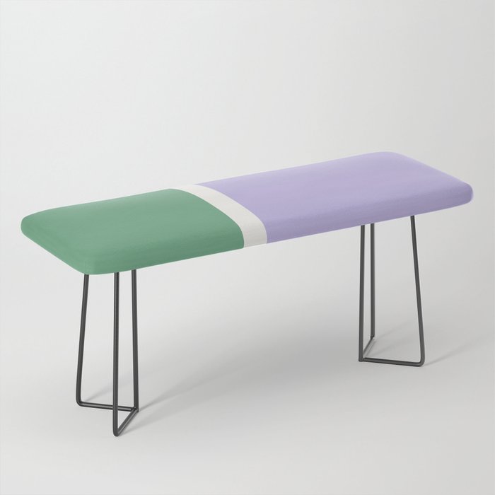 Color Block VIII Purple Green Bench Gallery Image 1