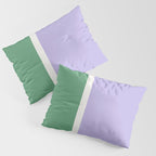 Color Block VIII Purple Green Pillow Sham Gallery Image 3