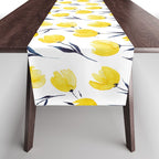 Yellow Tulips | Watercolour Pattern Table Runner Gallery Image 1