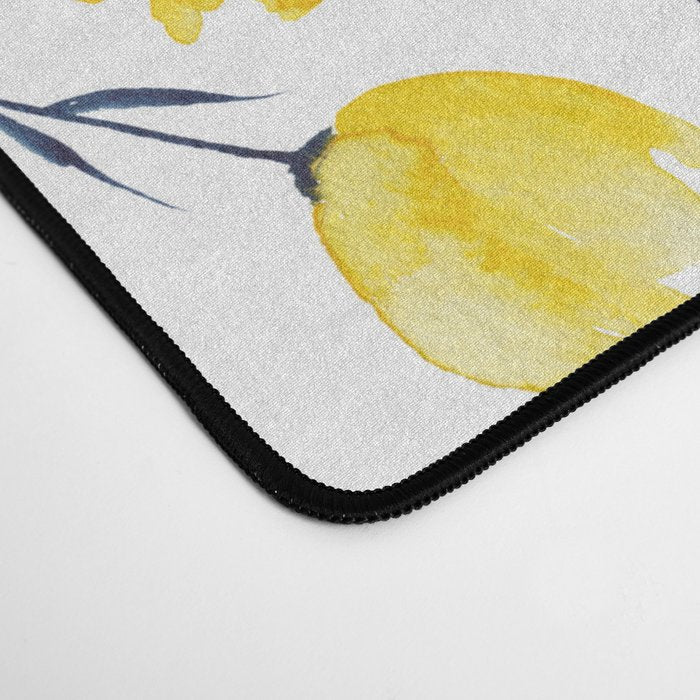 Yellow Tulips | Watercolour Pattern Desk Mat Gallery Image 4