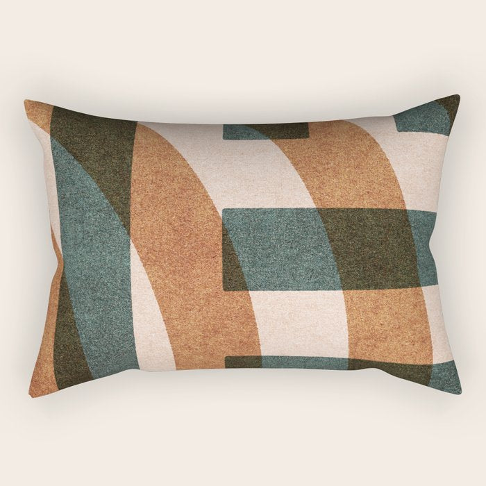 ABSTRACT ALPHABET / Decorative H Rectangular Pillow Gallery Image 1