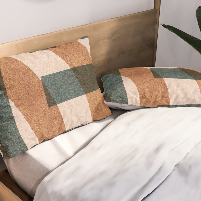 ABSTRACT ALPHABET / Decorative H Pillow Sham Gallery Image 2