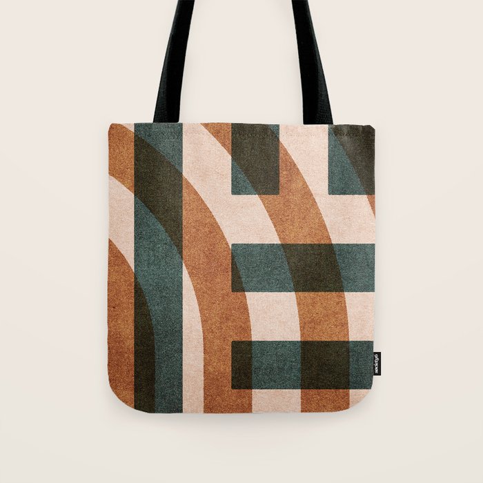 ABSTRACT ALPHABET / Decorative H Tote Bag Gallery Image 1