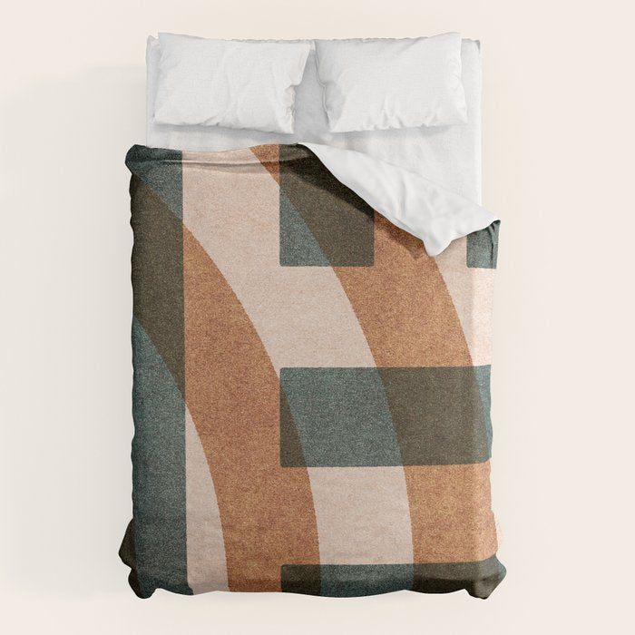 ABSTRACT ALPHABET / Decorative H Duvet Cover Gallery Image 1