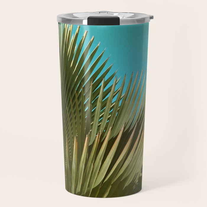 Cuban Palm and Clouds Travel Mug Gallery Image 1