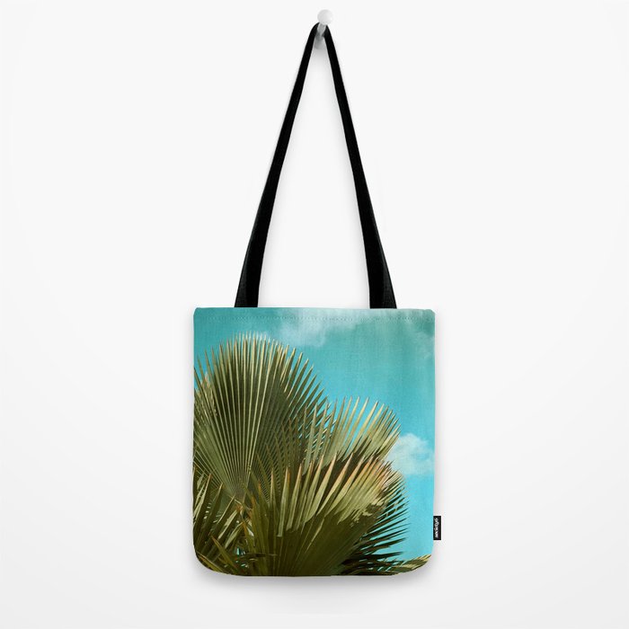 Cuban Palm and Clouds Tote Bag Gallery Image 2