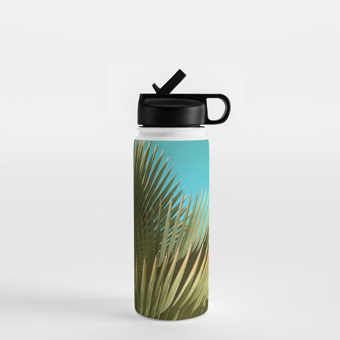 Cuban Palm and Clouds Water Bottle Gallery Image 1