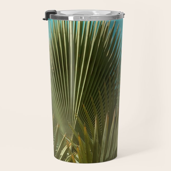 Cuban Palm and Clouds Travel Mug Gallery Image 3