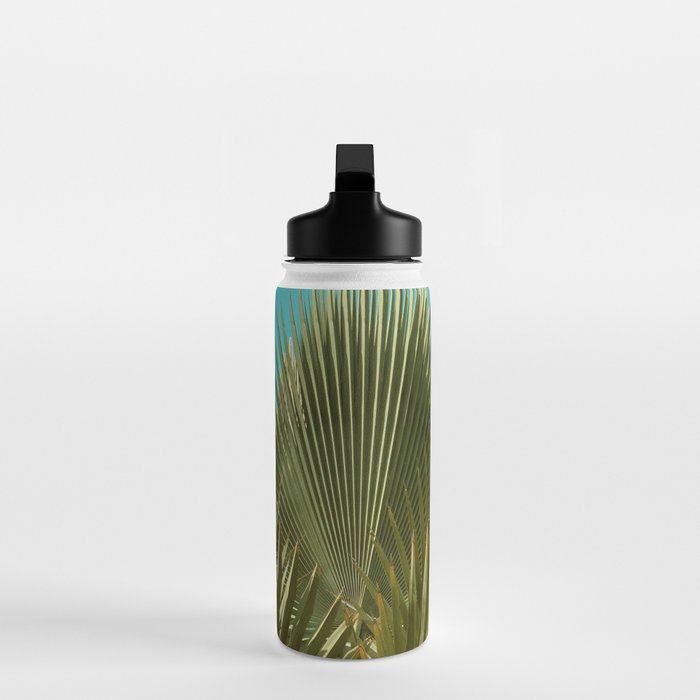 Cuban Palm and Clouds Water Bottle Gallery Image 3