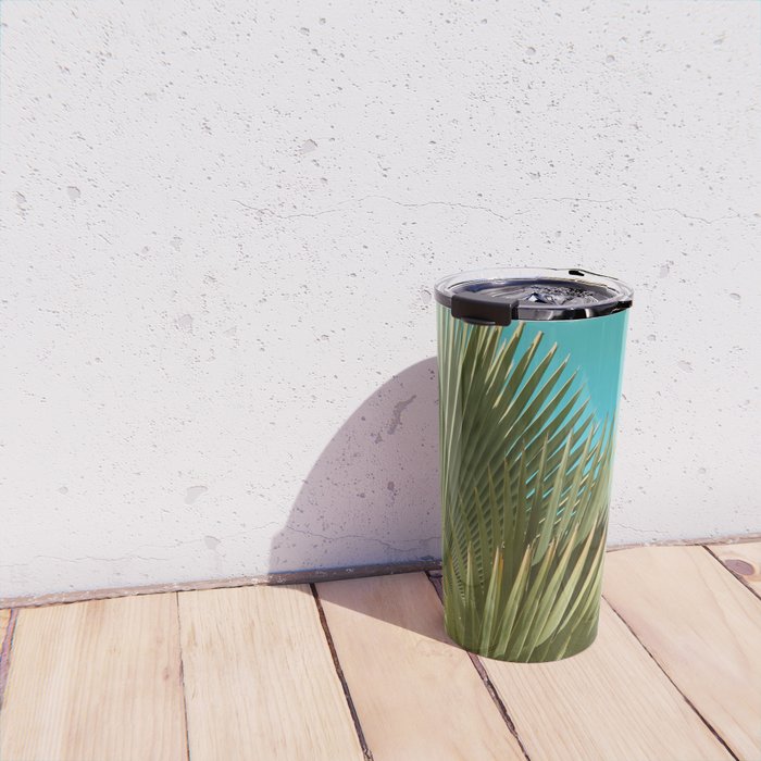 Cuban Palm and Clouds Travel Mug Gallery Image 4