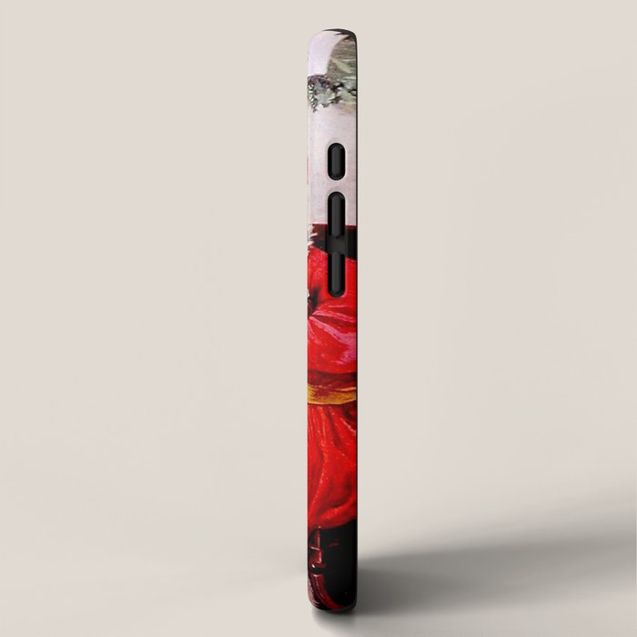 'A Merry Christmas' Vintage Cat Art by Louis Wain iPhone Case Gallery Image 2