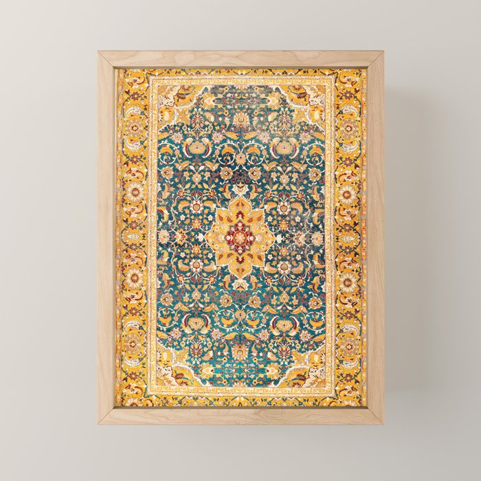 Amritsar Punjab Northwest Indian Rug Print Mini Art Print Gallery Image 1