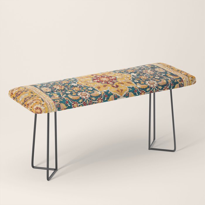 Amritsar Punjab Northwest Indian Rug Print Bench Gallery Image 1