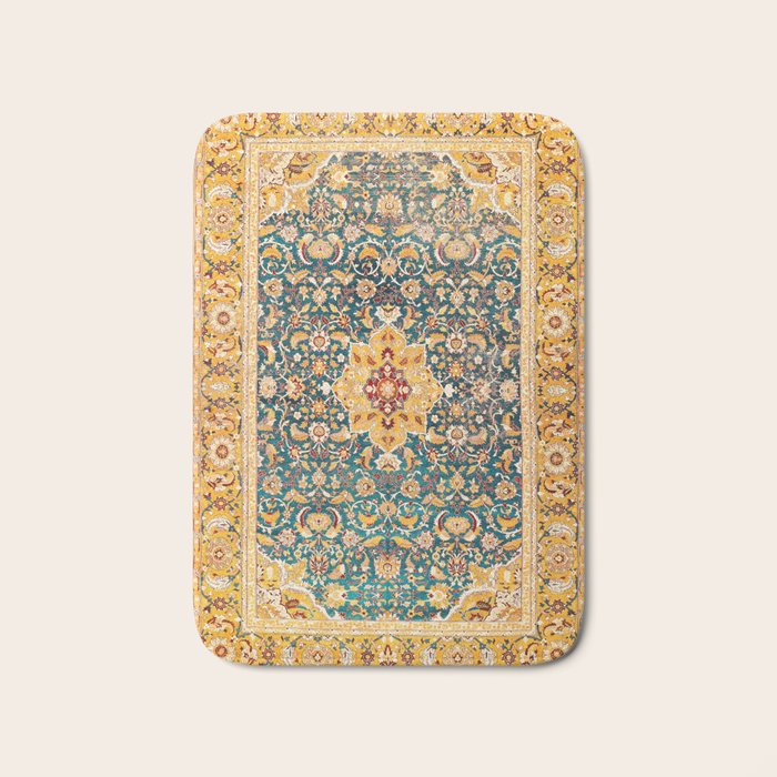 Amritsar Punjab Northwest Indian Rug Print Bath Mat Gallery Image 1