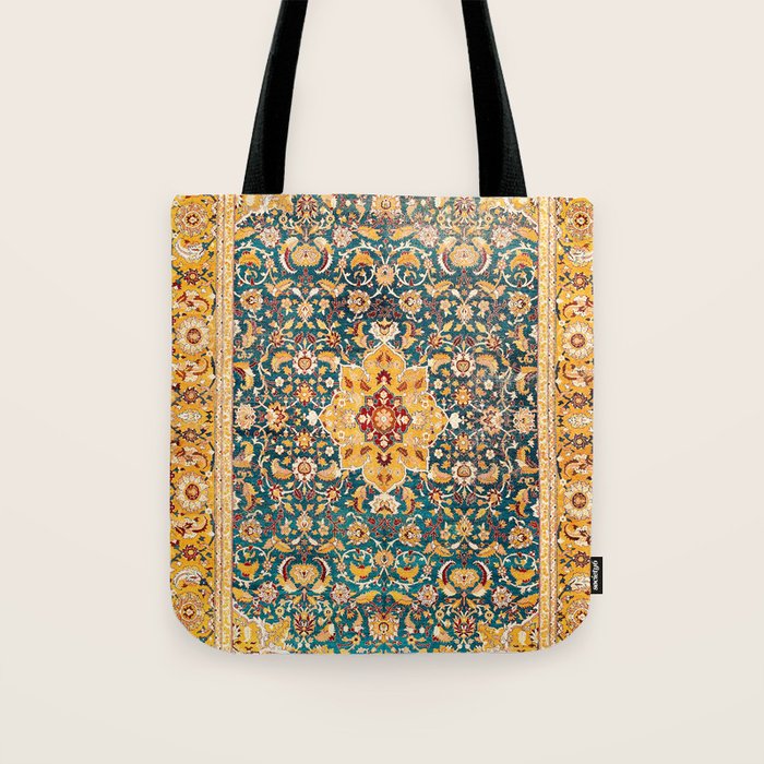 Amritsar Punjab Northwest Indian Rug Print Tote Bag Gallery Image 1