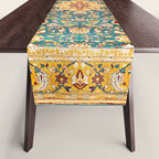 Amritsar Punjab Northwest Indian Rug Print Table Runner Gallery Image 1