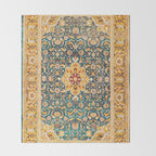 Amritsar Punjab Northwest Indian Rug Print Throw Blanket Gallery Image 2