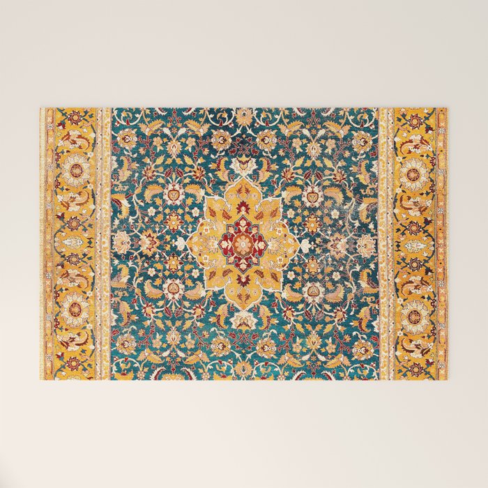 Amritsar Punjab Northwest Indian Rug Print Welcome Mat Gallery Image 1