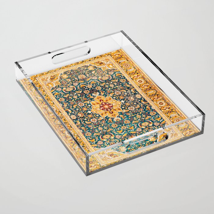 Amritsar Punjab Northwest Indian Rug Print Acrylic Tray Gallery Image 1
